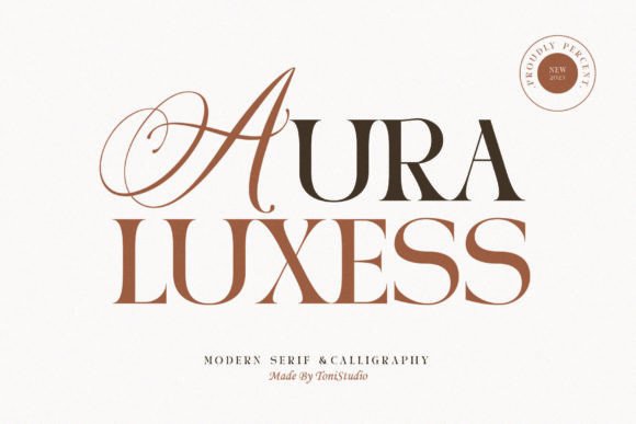 Aura Luxess Duo: Elegant Serif for Web Design