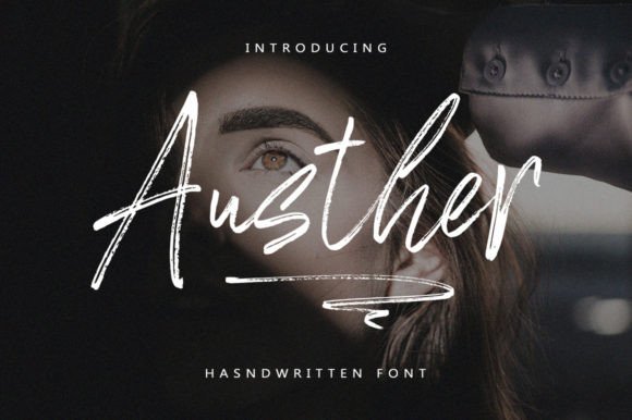 Austher: A Hand Brush Font for Creative Makers