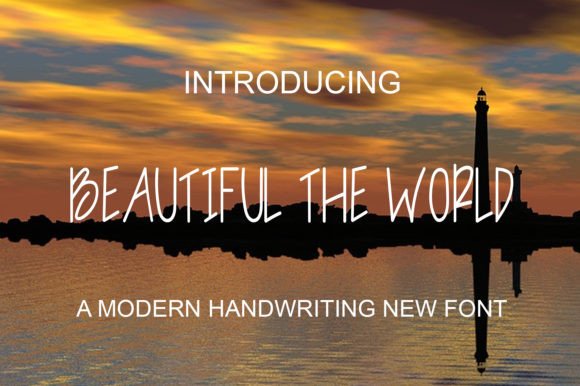 Beautiful the World Font for Web Design