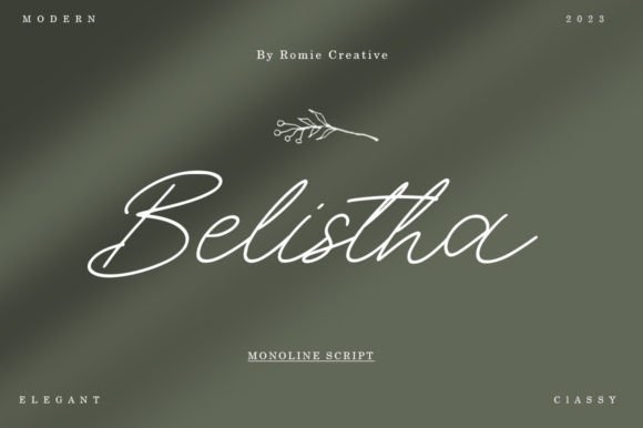 Belistha: A Stylish Script Font