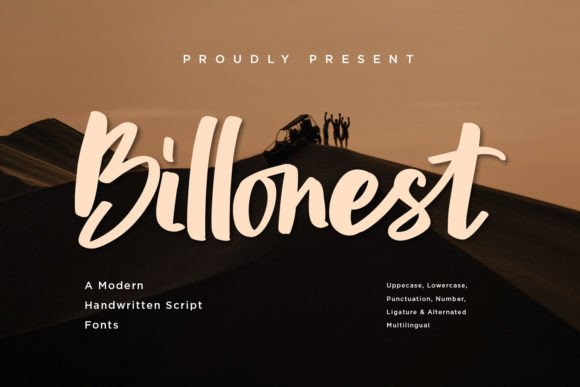 Billonest: A Stylish Script Font for Makers