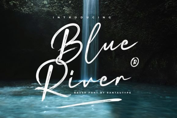 Blue River Font for Creative Projects