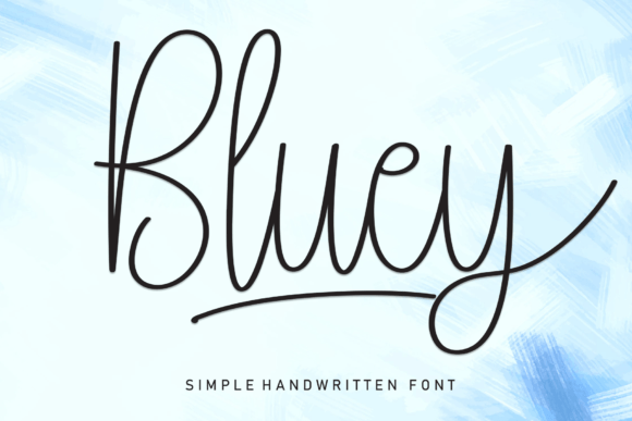 Bluey: A Handwritten Font for Web Design