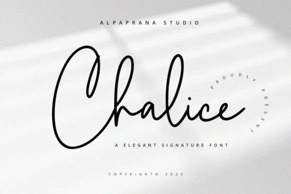 Chalice Font: Elegant Script for Craft Projects
