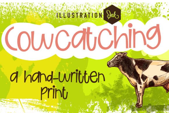 Cowcatching: A Whimsical Font for Editorial Design