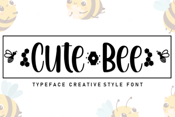 Cute Bee Font for Business Branding