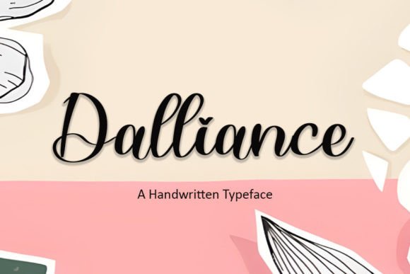 Dalliance: A Handwritten Font for Web Design