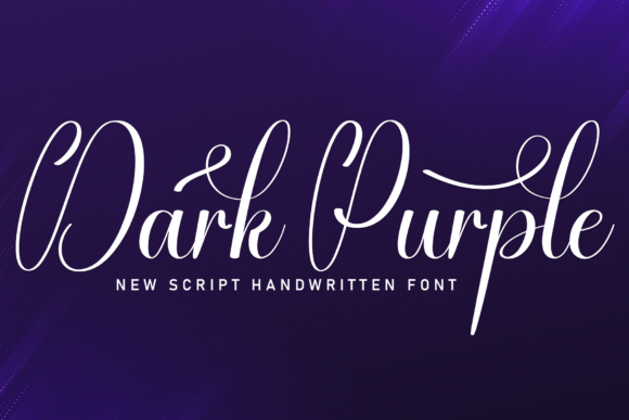 Dark Purple Font: Elegant Script for Digital Marketing