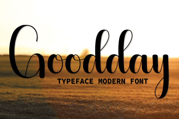 Goodday Font: Elegant Script for Craft Projects