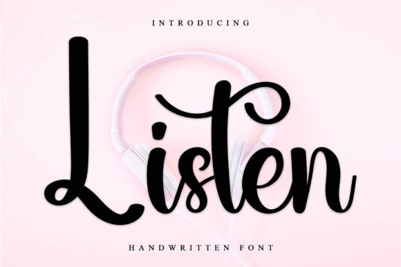 Listen: A Script Font for Real Projects