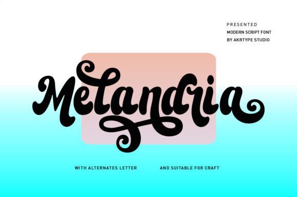 Melandria: A Magical Script Font