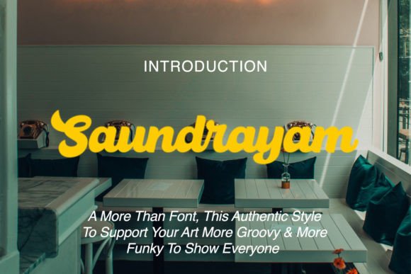 Saundrayam: A Retro Script Font