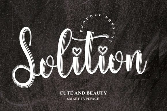Solition: A Romantic Script Font