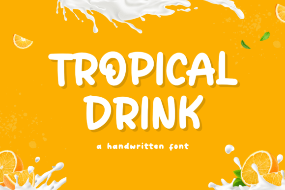 Tropical Drink Font: A Stylish Touch for Designers