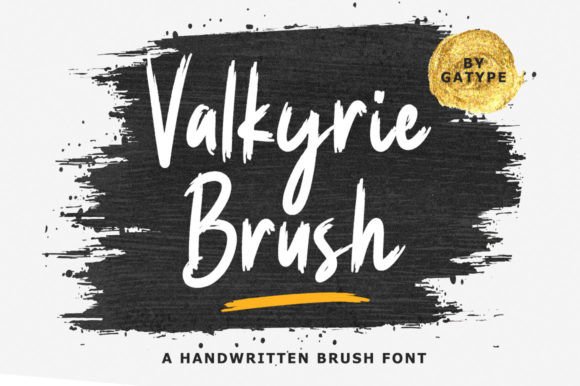 Valkyrie Brush Font for Creative Makers