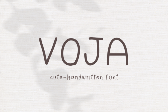 Voja: A Sweet Handwritten Font for Creative Projects